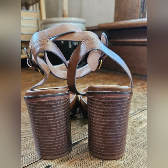 A New Day Elegant Brown Strappy Heels - Picture 5 of 7